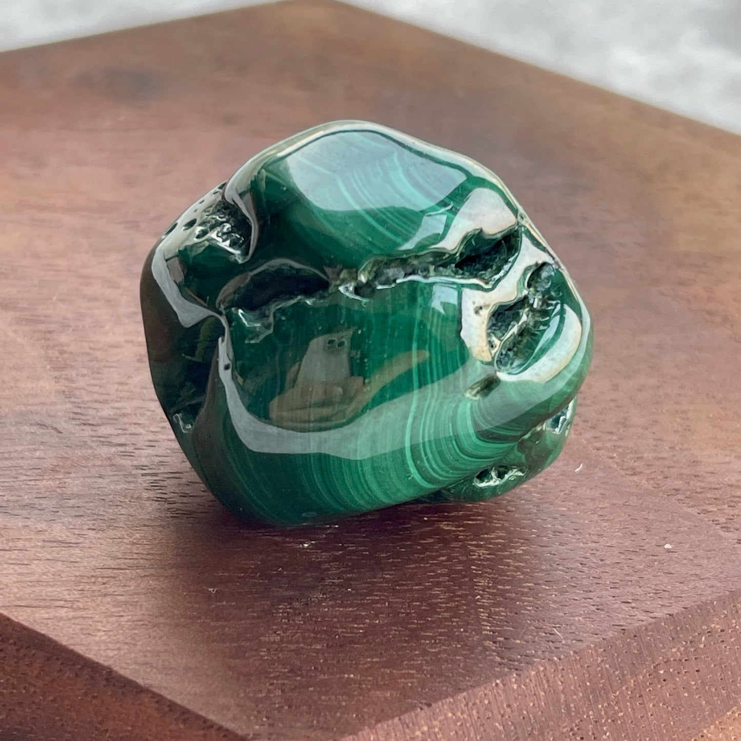 孔雀石 tumbled stone