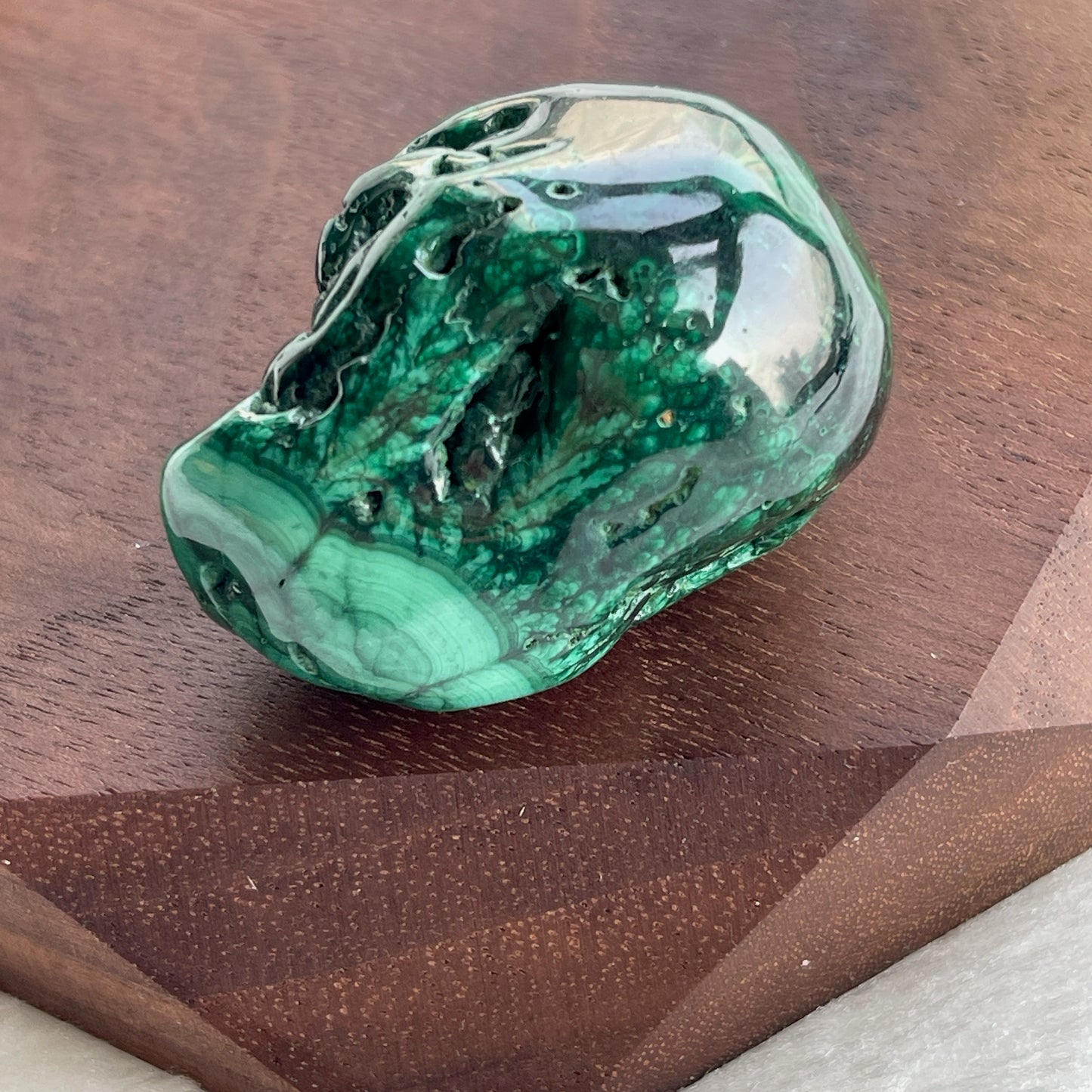 孔雀石 tumbled stone