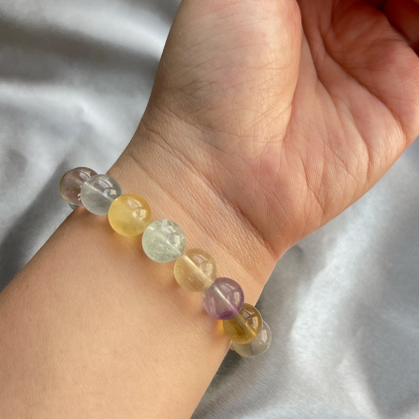 彩螢石手串 code Y003