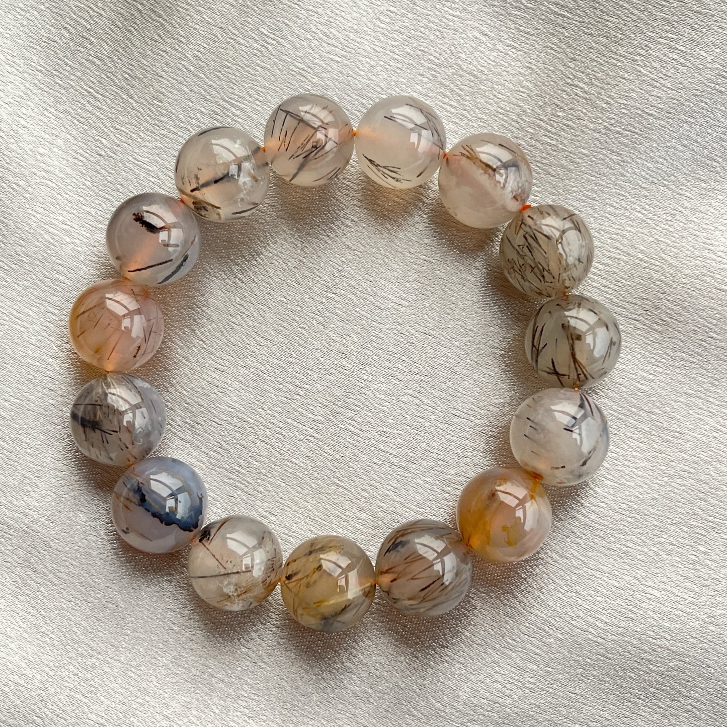 瑪瑙帶髮手串 code 002