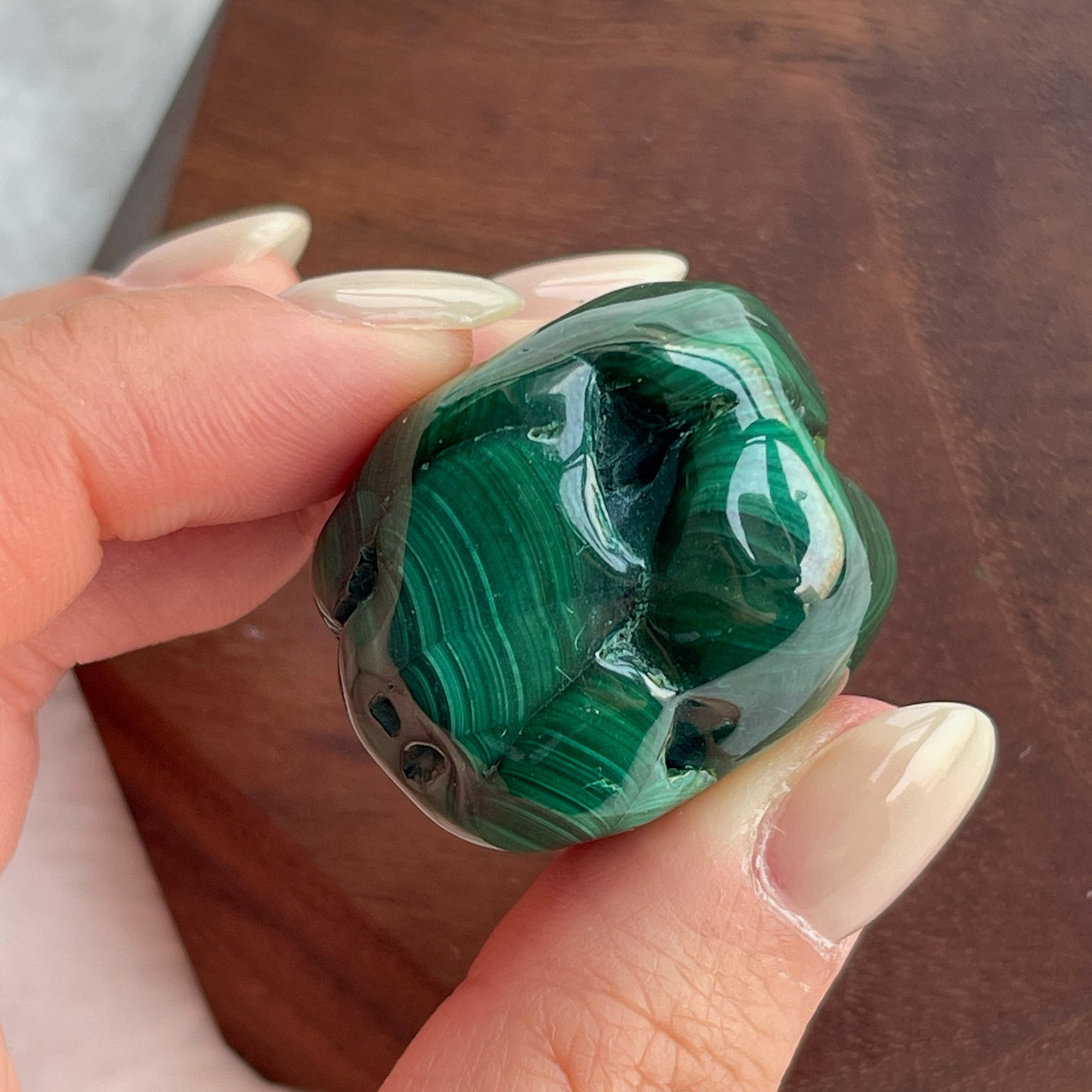 孔雀石 tumbled stone