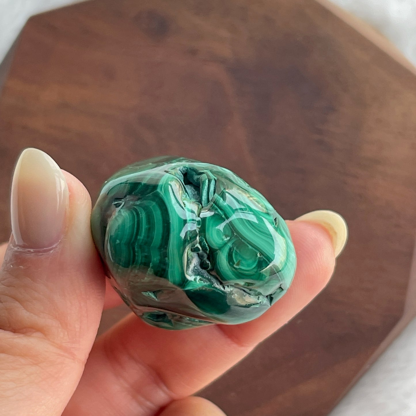 孔雀石 tumbled stone