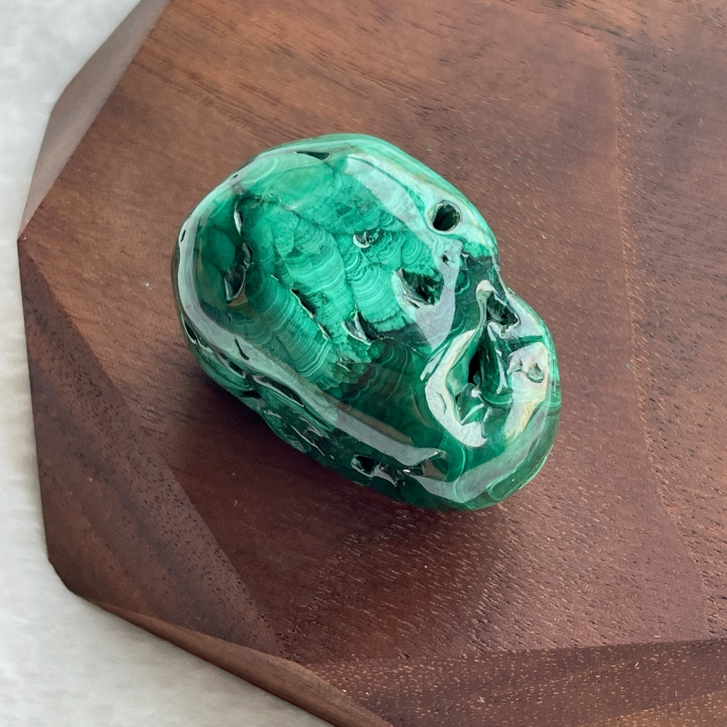 孔雀石 tumbled stone