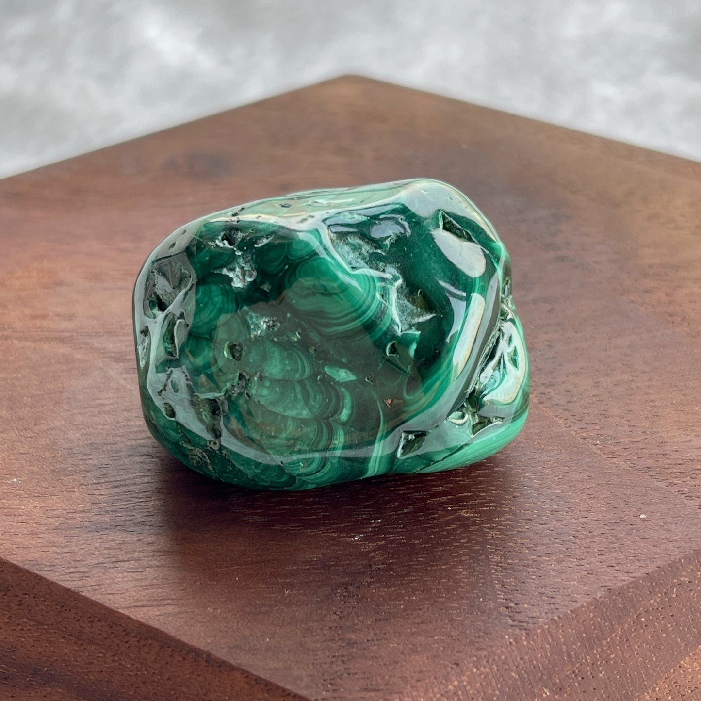 孔雀石 tumbled stone