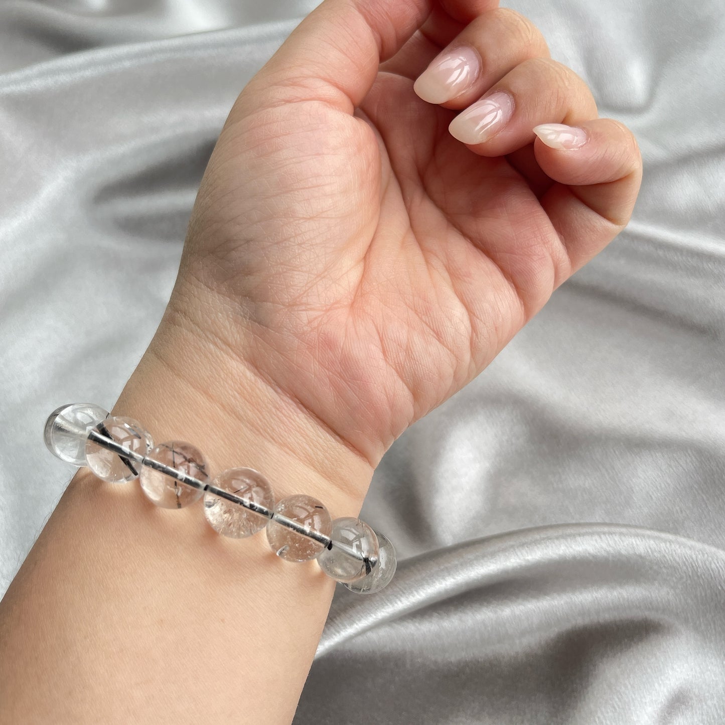 黑髮晶手串 code 005