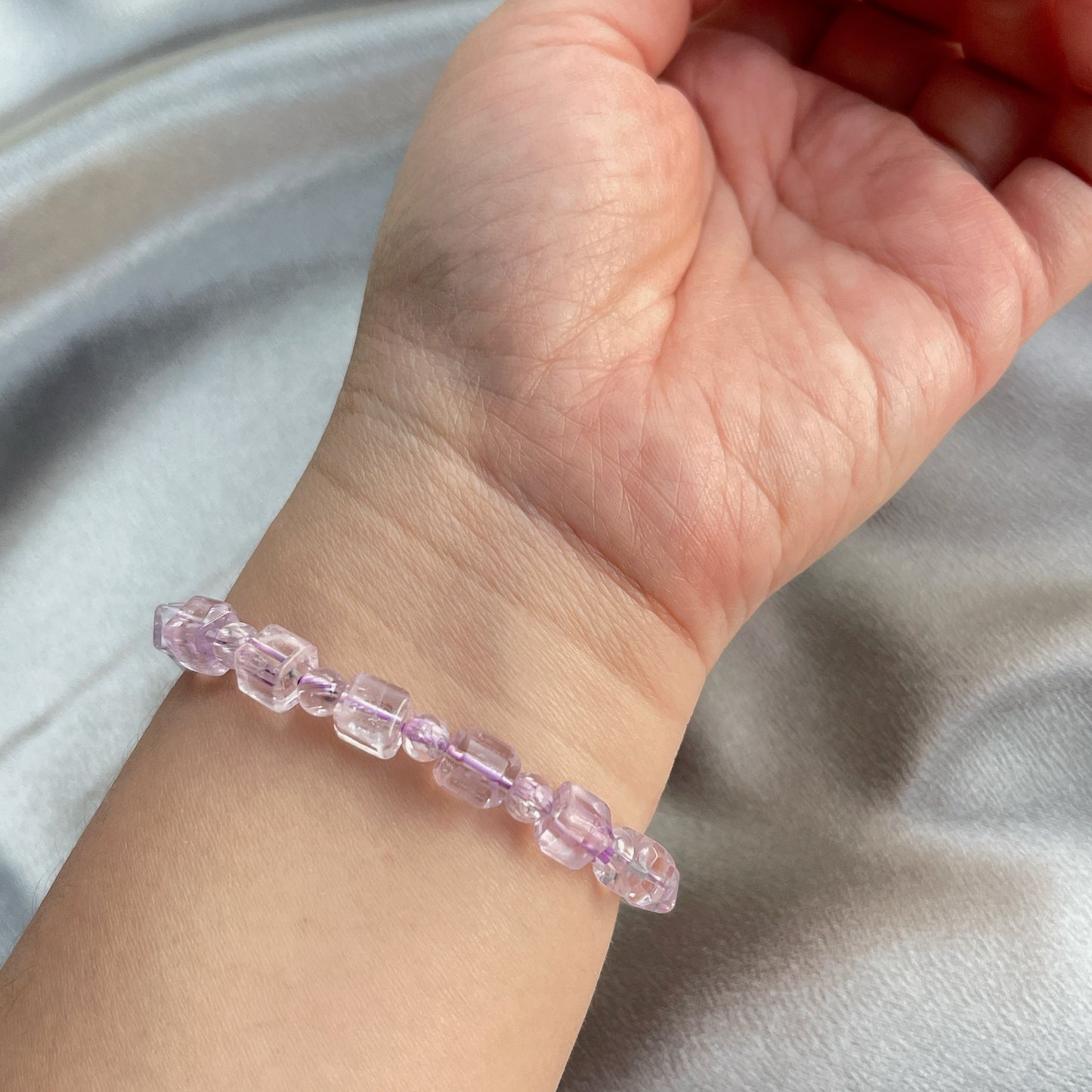 紫鋰輝方糖手串