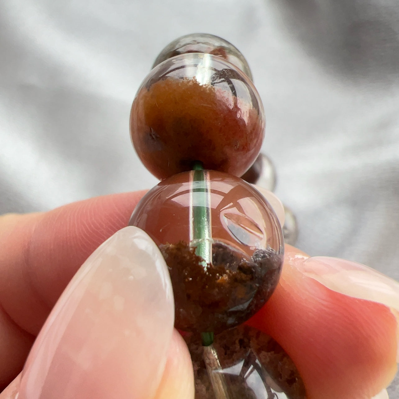 Garden Quartz 半盤彩幽靈手串