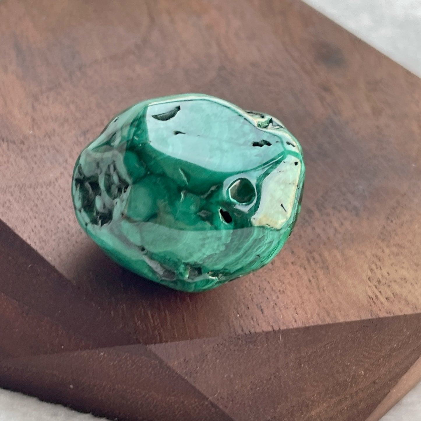 孔雀石 tumbled stone