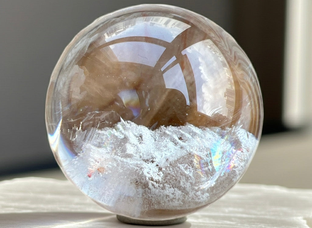 44mm Himalayan Quartz Sphere 喜馬拉雅白幽靈白水晶球