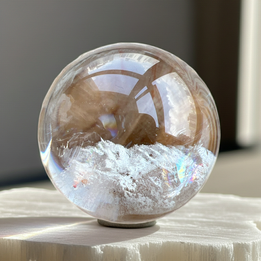 44mm Himalayan Quartz Sphere 喜馬拉雅白幽靈白水晶球