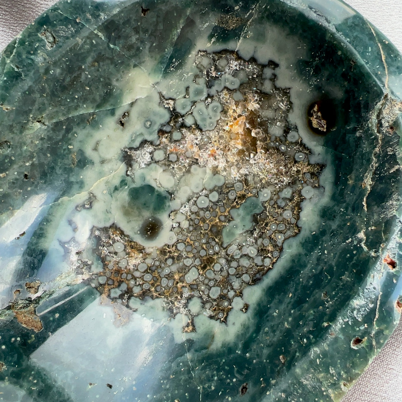 Ocean Jasper Bowl 海洋碧玉消磁碗