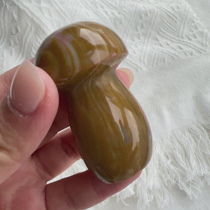 海洋碧玉蘑菇造型擺設