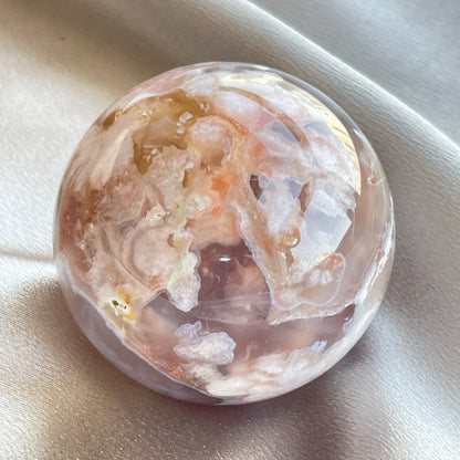 Flower Agate Sphere 櫻花瑪瑙球