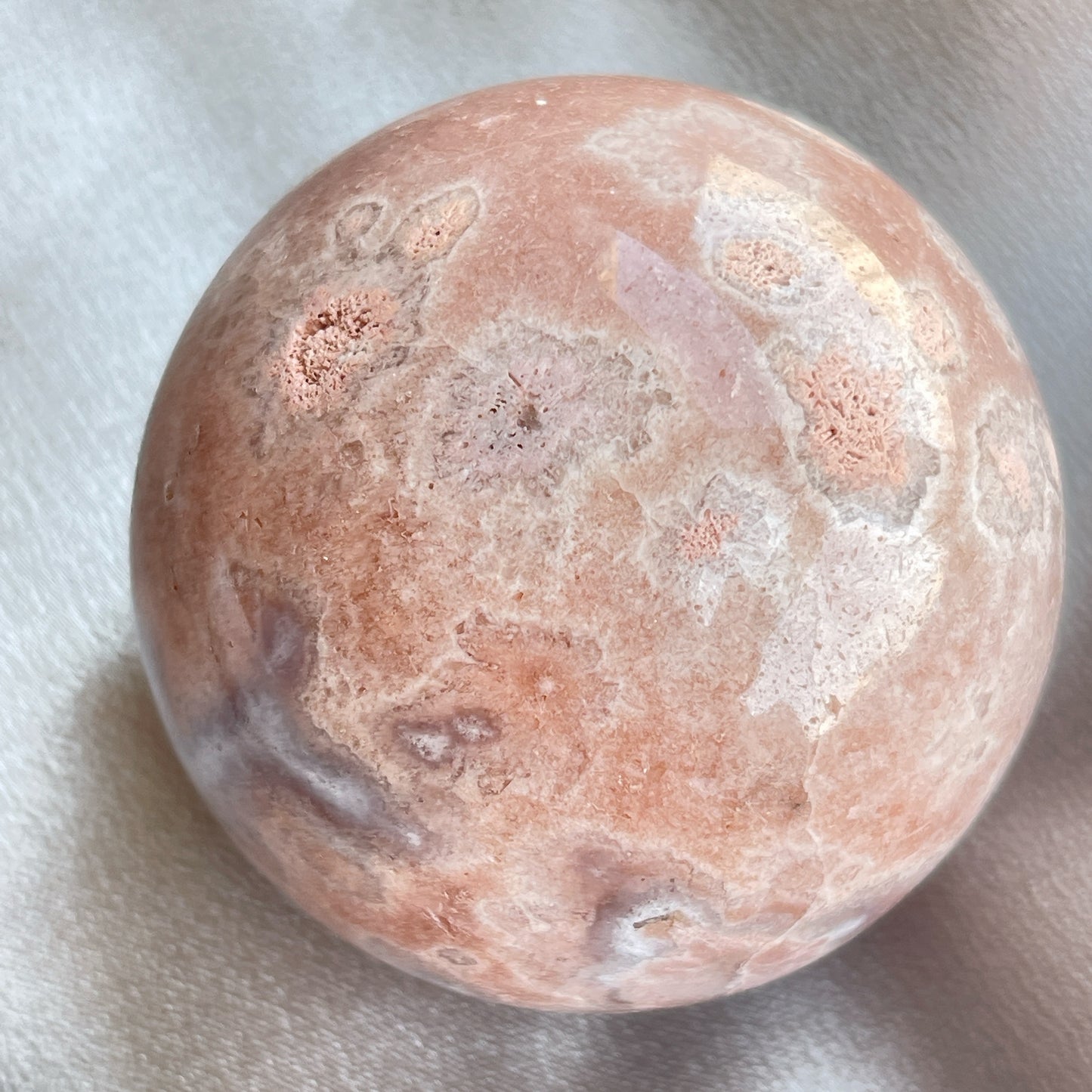 Flower Agate Sphere 櫻花瑪瑙球