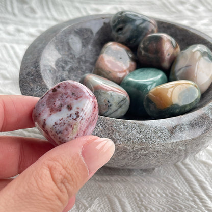 Ocean Jasper Bowl 海洋碧玉消磁碗