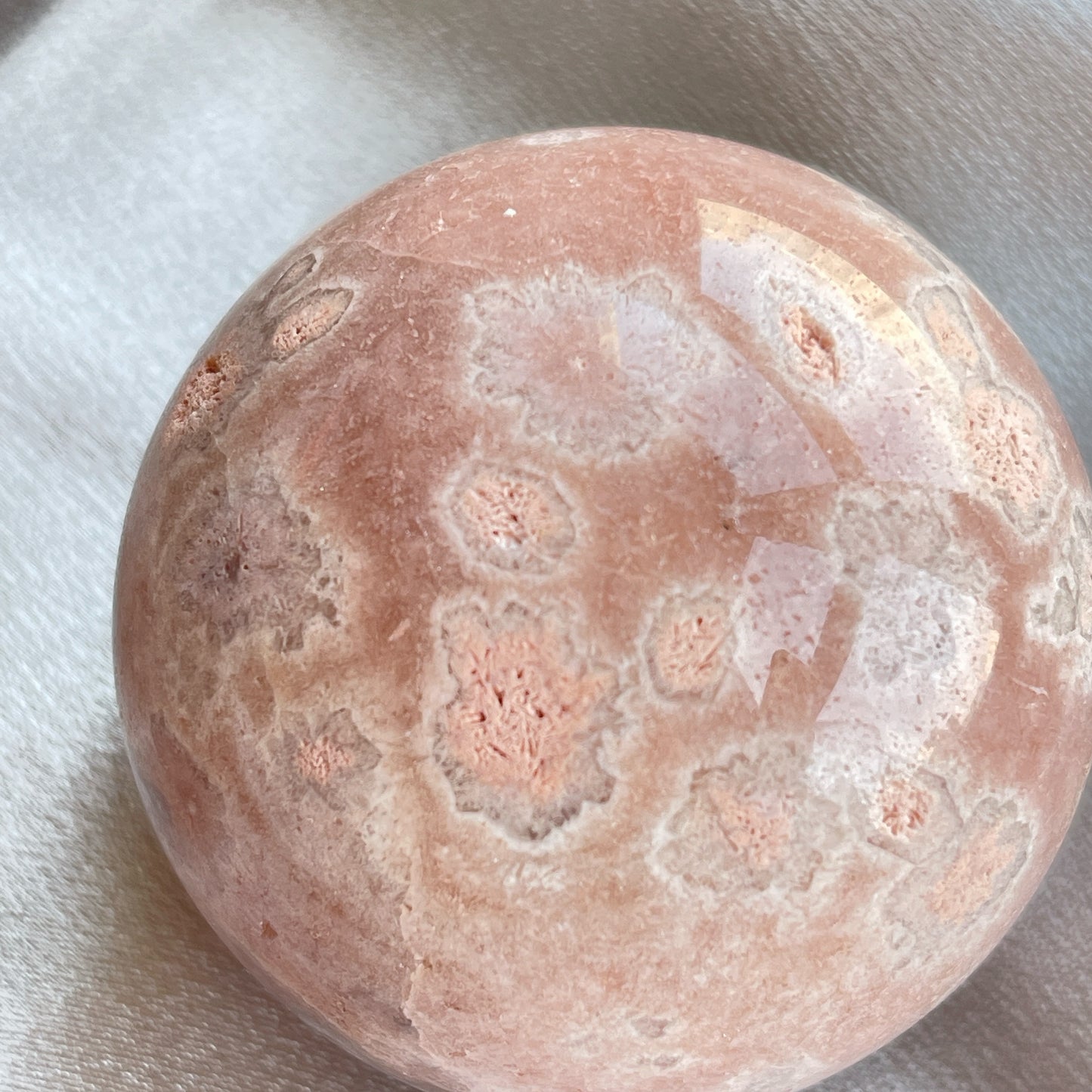 Flower Agate Sphere 櫻花瑪瑙球