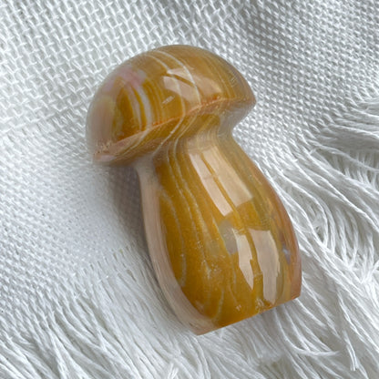 海洋碧玉蘑菇造型擺設