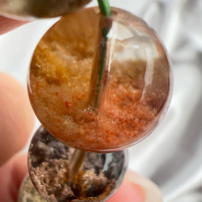 Garden Quartz 半盤彩幽靈手串
